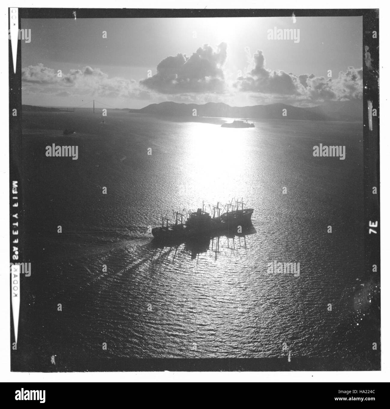 Le navire non identifié, qui fait partie de la ligne des États, des années 1970 à 1995, fait partie de la collection maritime du San Francisco maritime National Historical Park. La collection met en lumière l'histoire maritime des États-Unis et le rôle du transport maritime dans le développement du pays. Banque D'Images