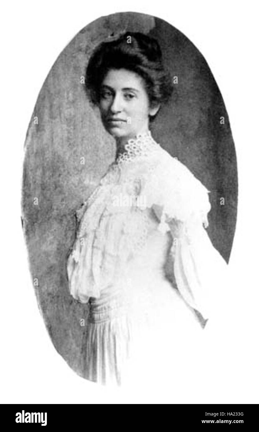 Portrait historique de l'architecte Mary Colter, qui a conçu les bâtiments emblématiques du Grand Canyon, reflétant son influence sur le patrimoine culturel et l'architecture du parc. Banque D'Images