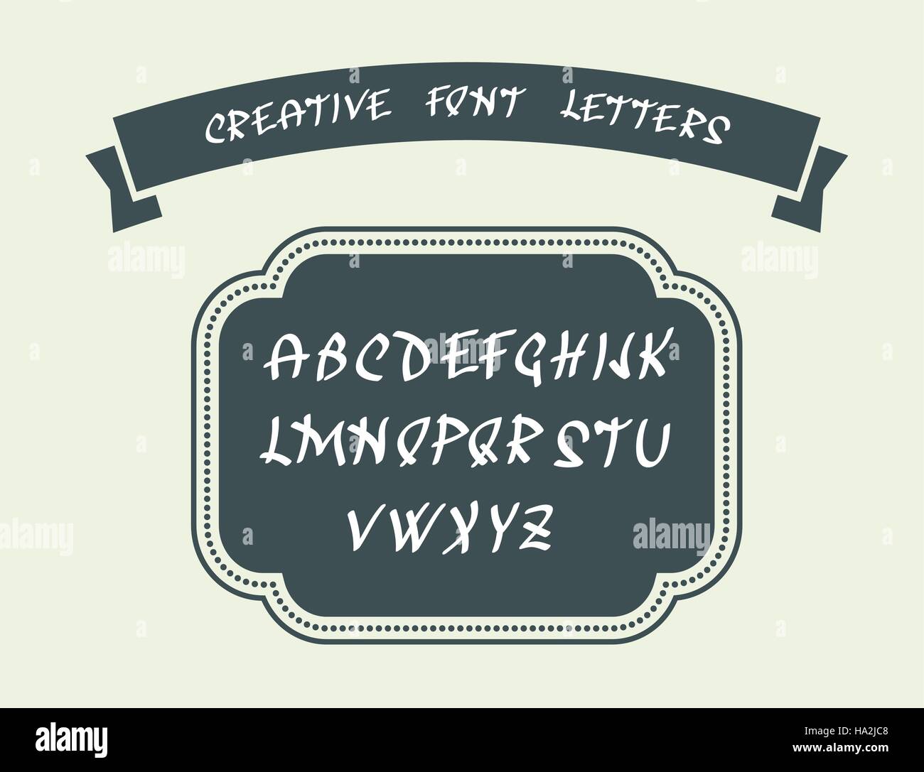 Les majuscules des lettres de l'alphabet anglais. Caractères de police manuscrite des symboles. Vector illustration. Lettres de création pour vos idées de conception. Illustration de Vecteur