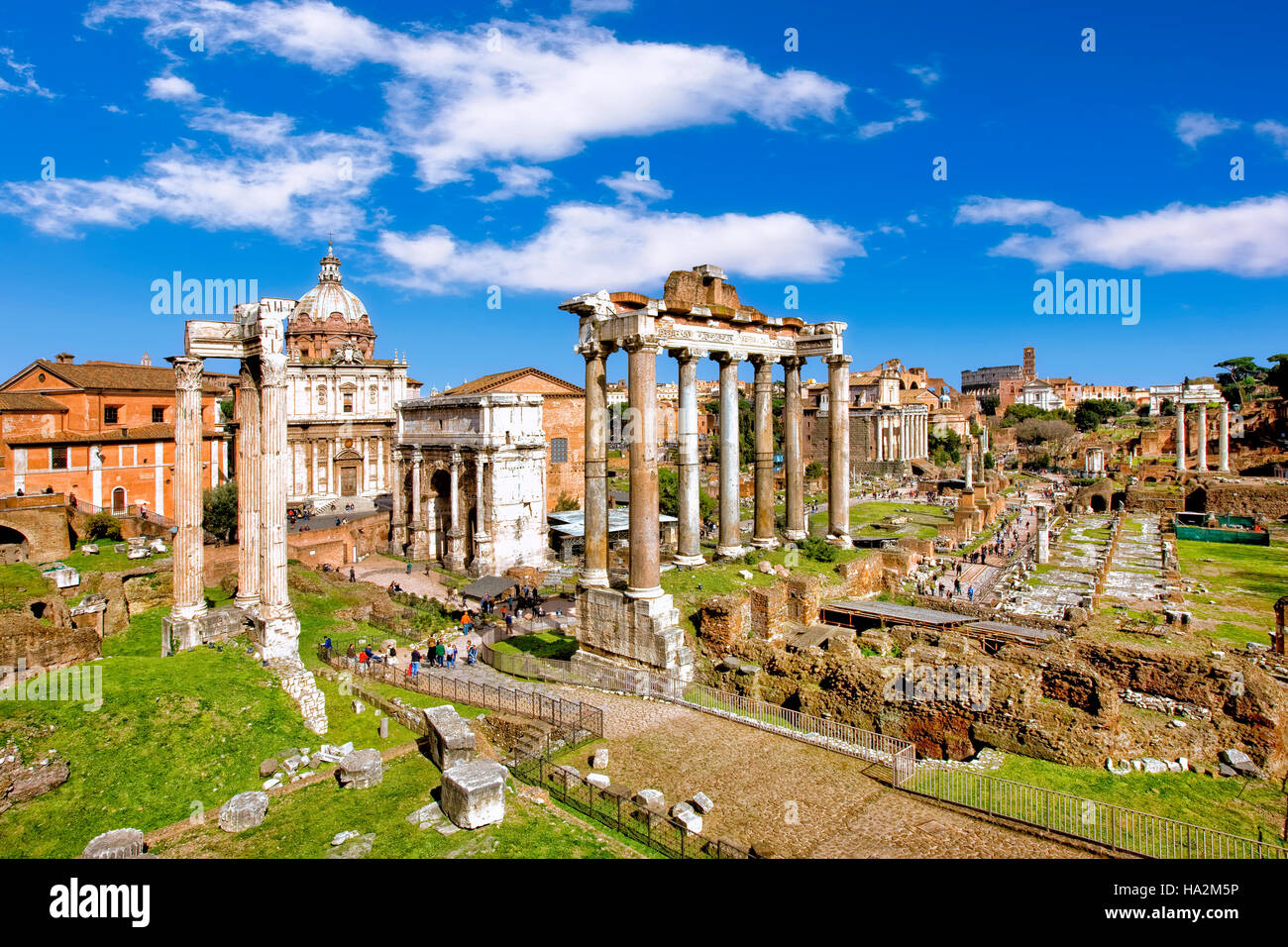 Le forum romain, Rome, Italie Banque D'Images