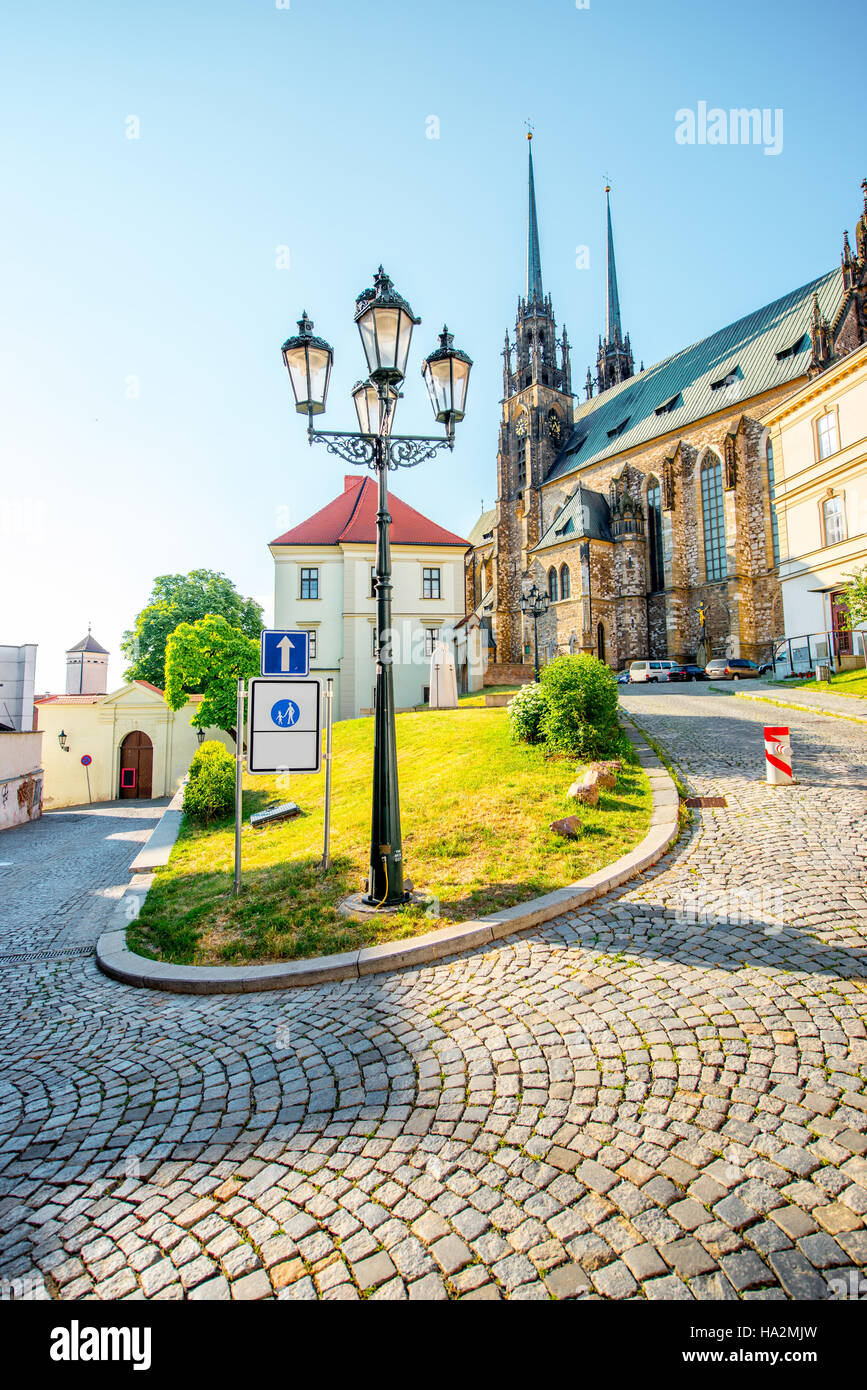 Cathédrale de la ville de Brno Banque D'Images