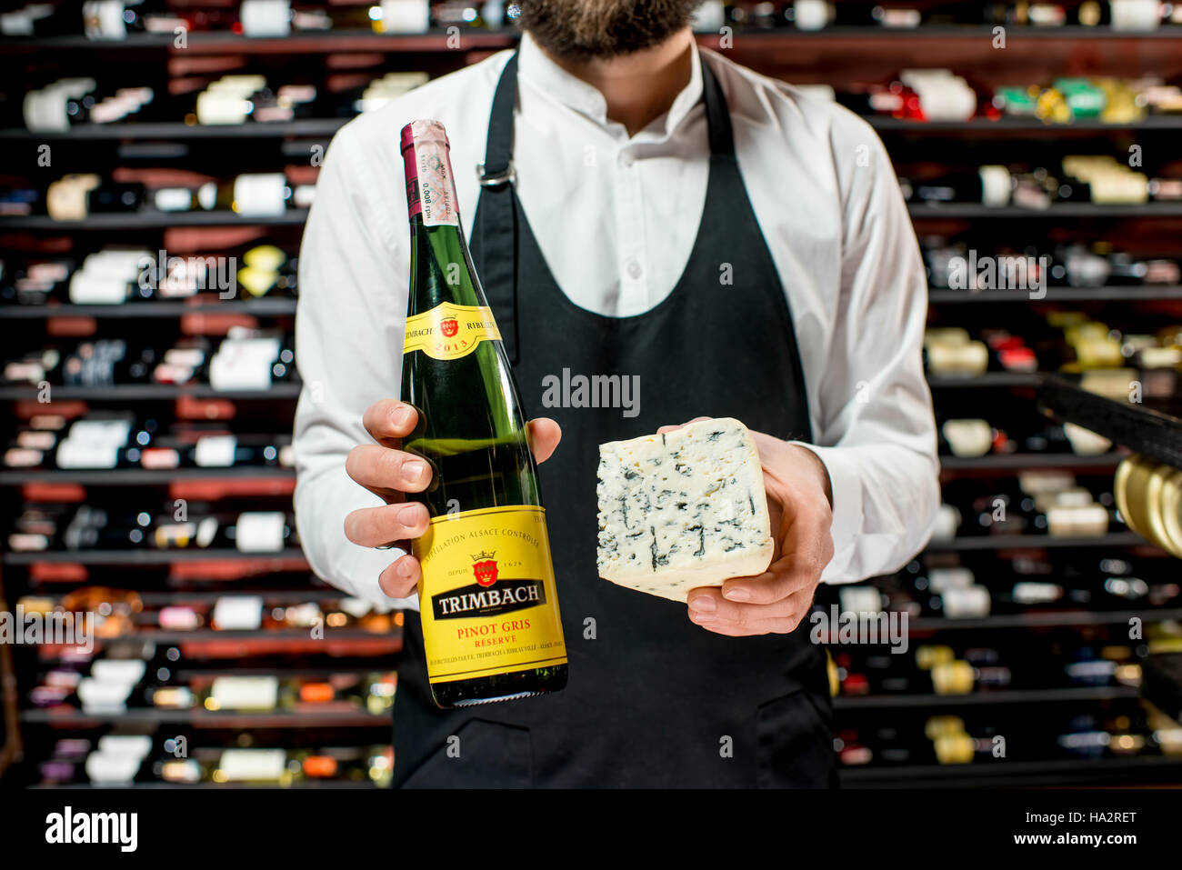 Vins et fromages Banque D'Images