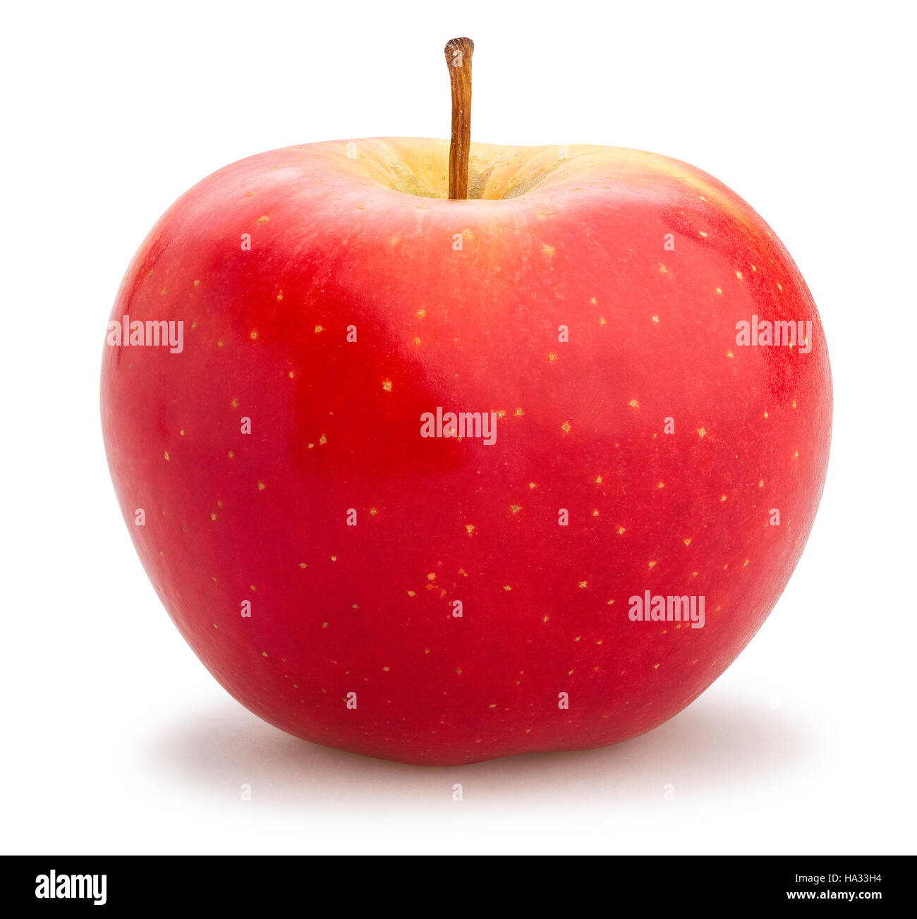 Pomme Rouge isolé Banque D'Images