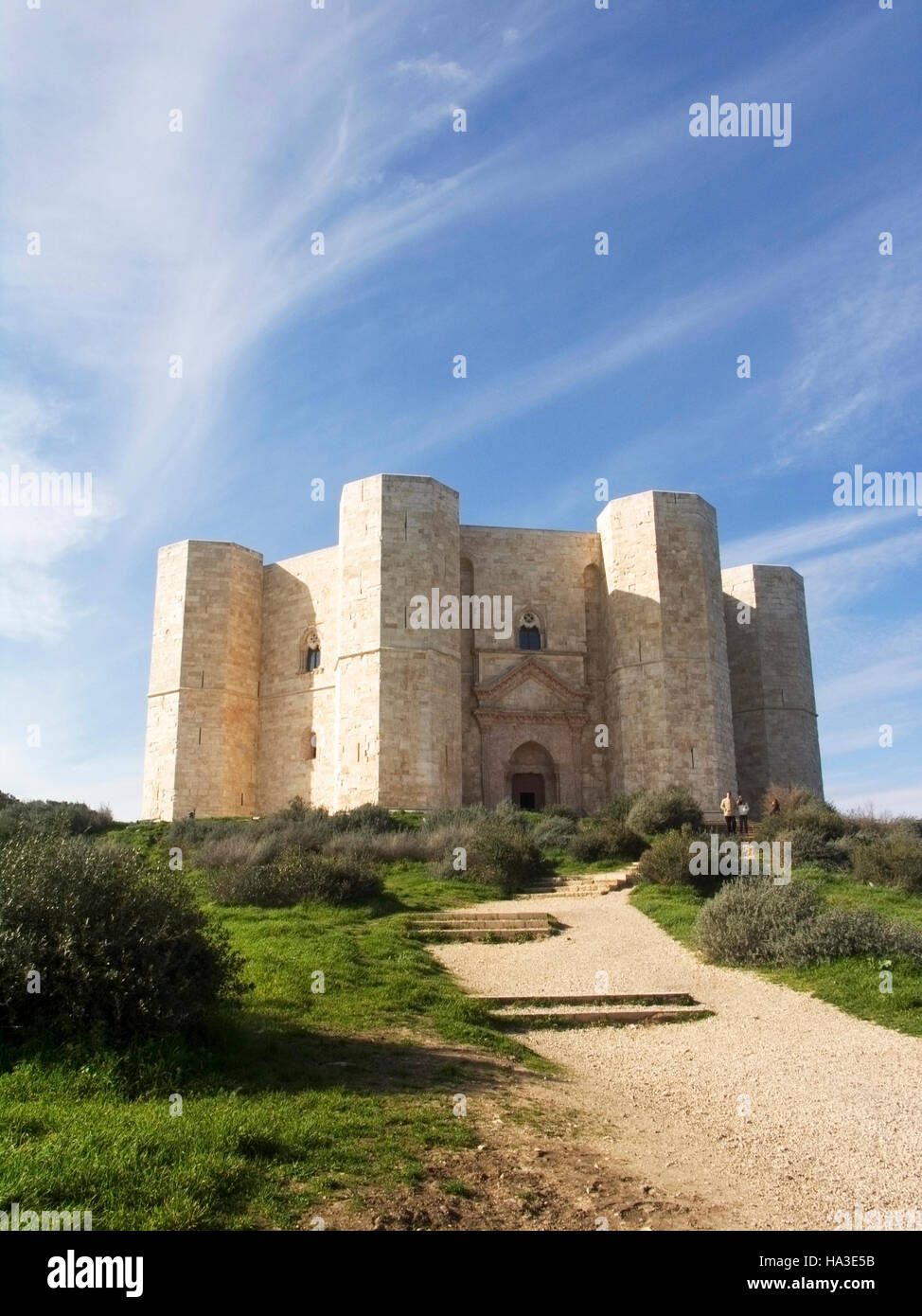 Castel del Monte, Château du Mont, UNESCO World Heritage Site, Andria, Bari, Pouilles, Italie du Sud, de l'Europe Banque D'Images