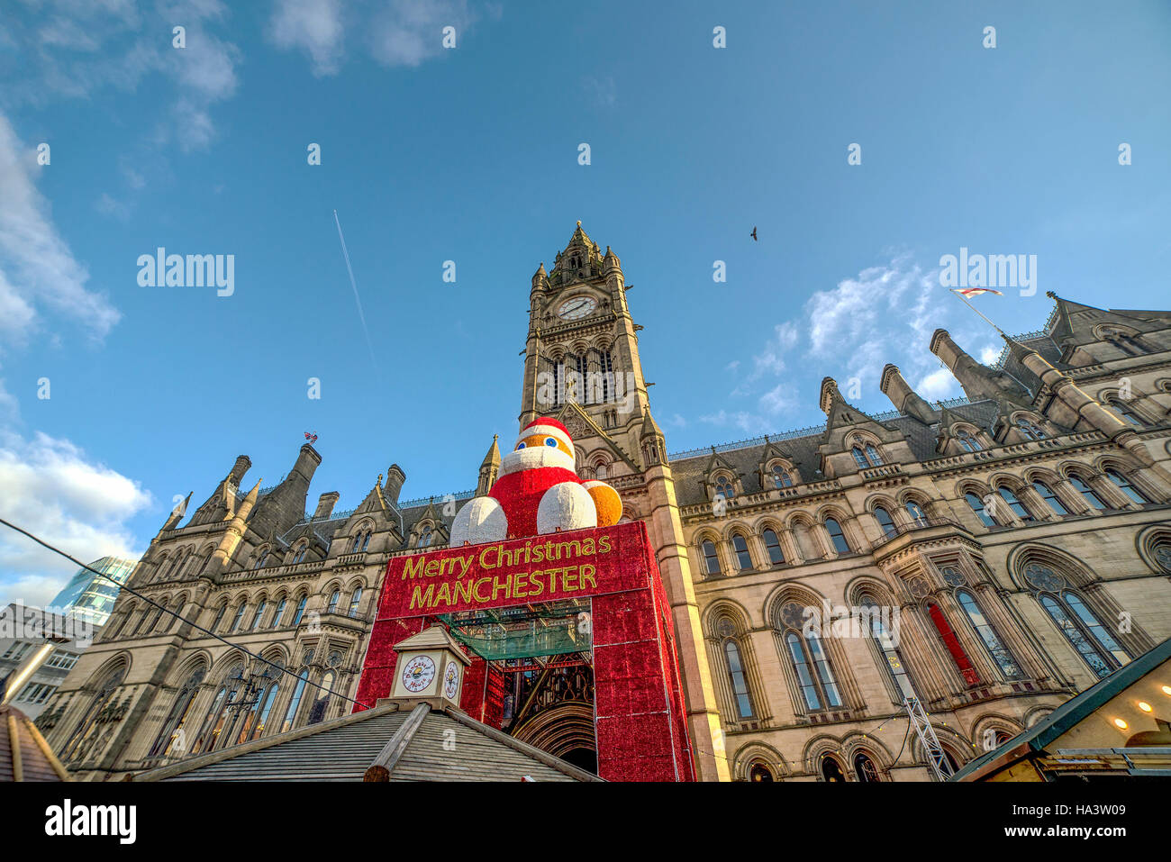 Joyeux Noël, Manchester Banque D'Images