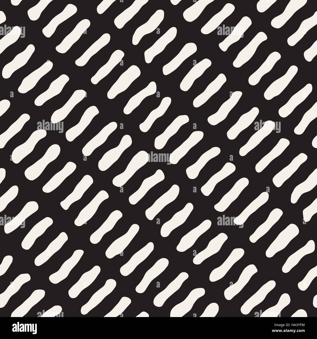 Seamless Vector noir et blanc motif de lignes de pêle-mêle Illustration de Vecteur