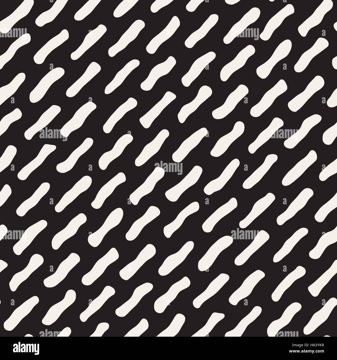 Seamless Vector noir et blanc motif de lignes de pêle-mêle Illustration de Vecteur