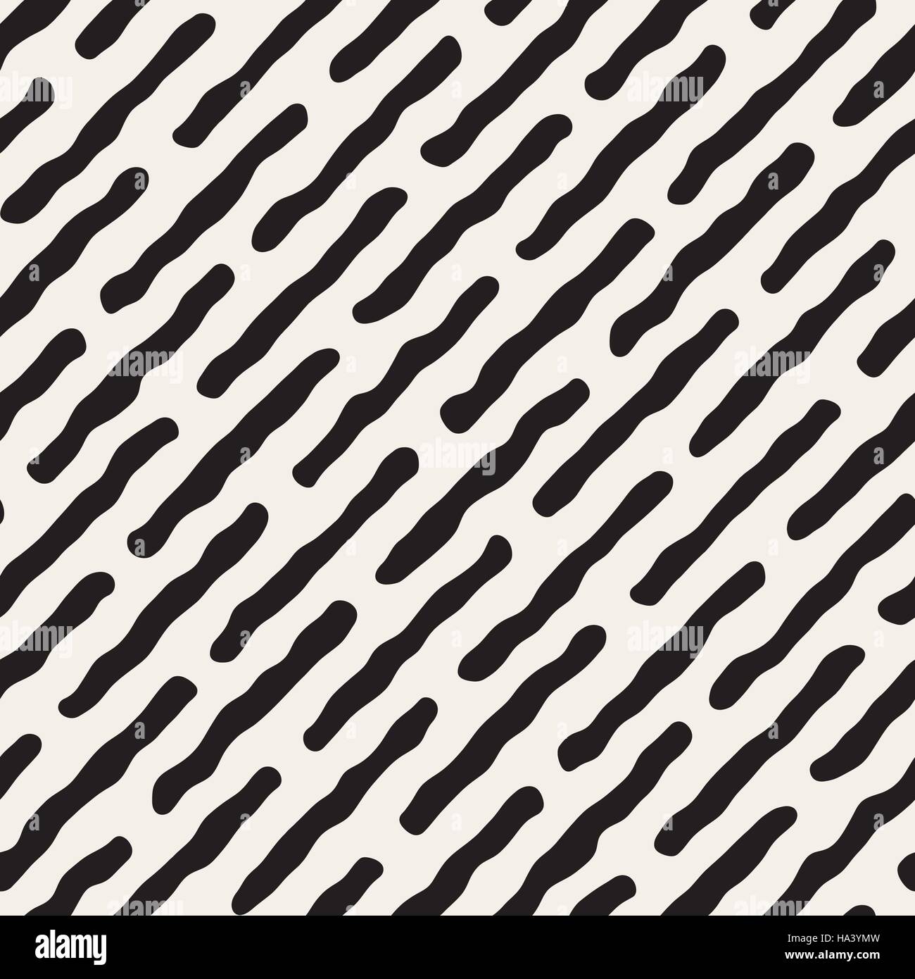 Seamless Vector noir et blanc motif de lignes de pêle-mêle Illustration de Vecteur