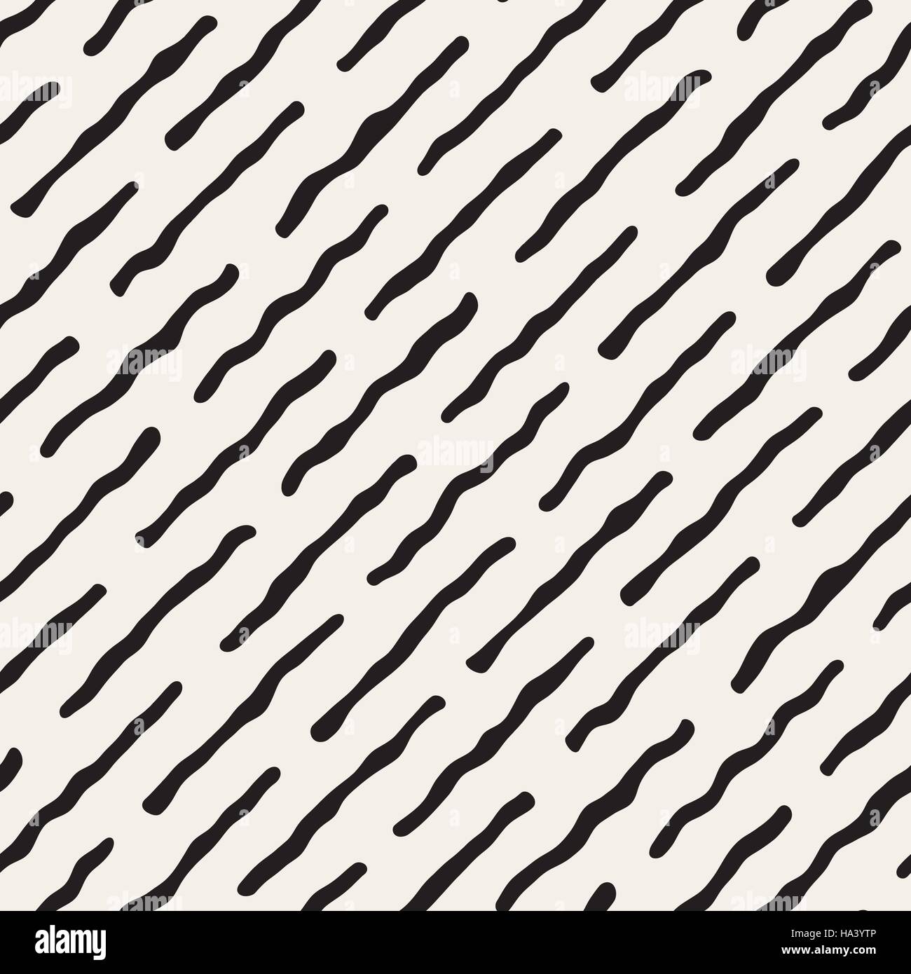 Seamless Vector noir et blanc motif de lignes de pêle-mêle Illustration de Vecteur