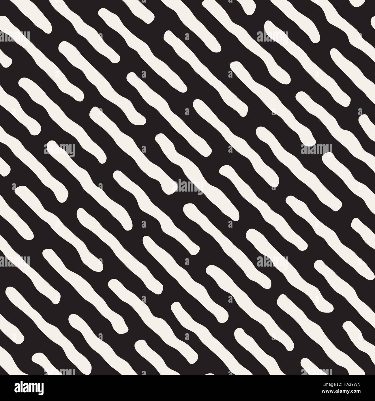 Seamless Vector noir et blanc motif de lignes de pêle-mêle Illustration de Vecteur