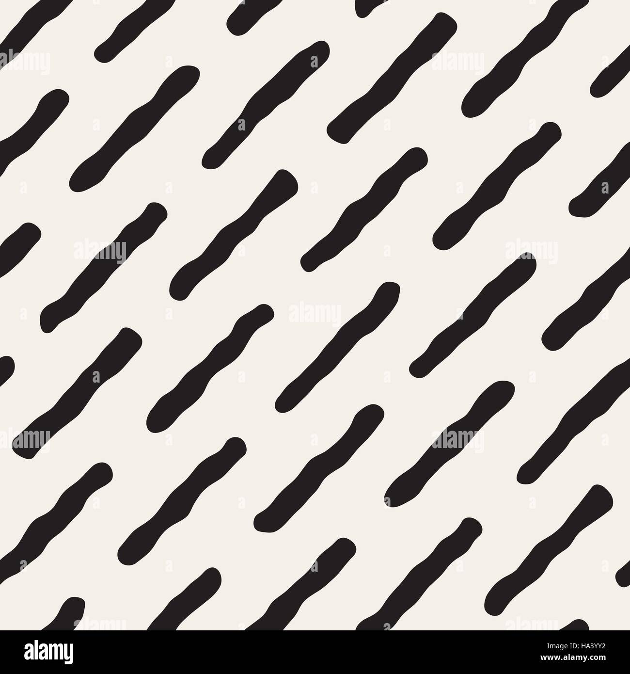 Seamless Vector noir et blanc motif de lignes de pêle-mêle Illustration de Vecteur