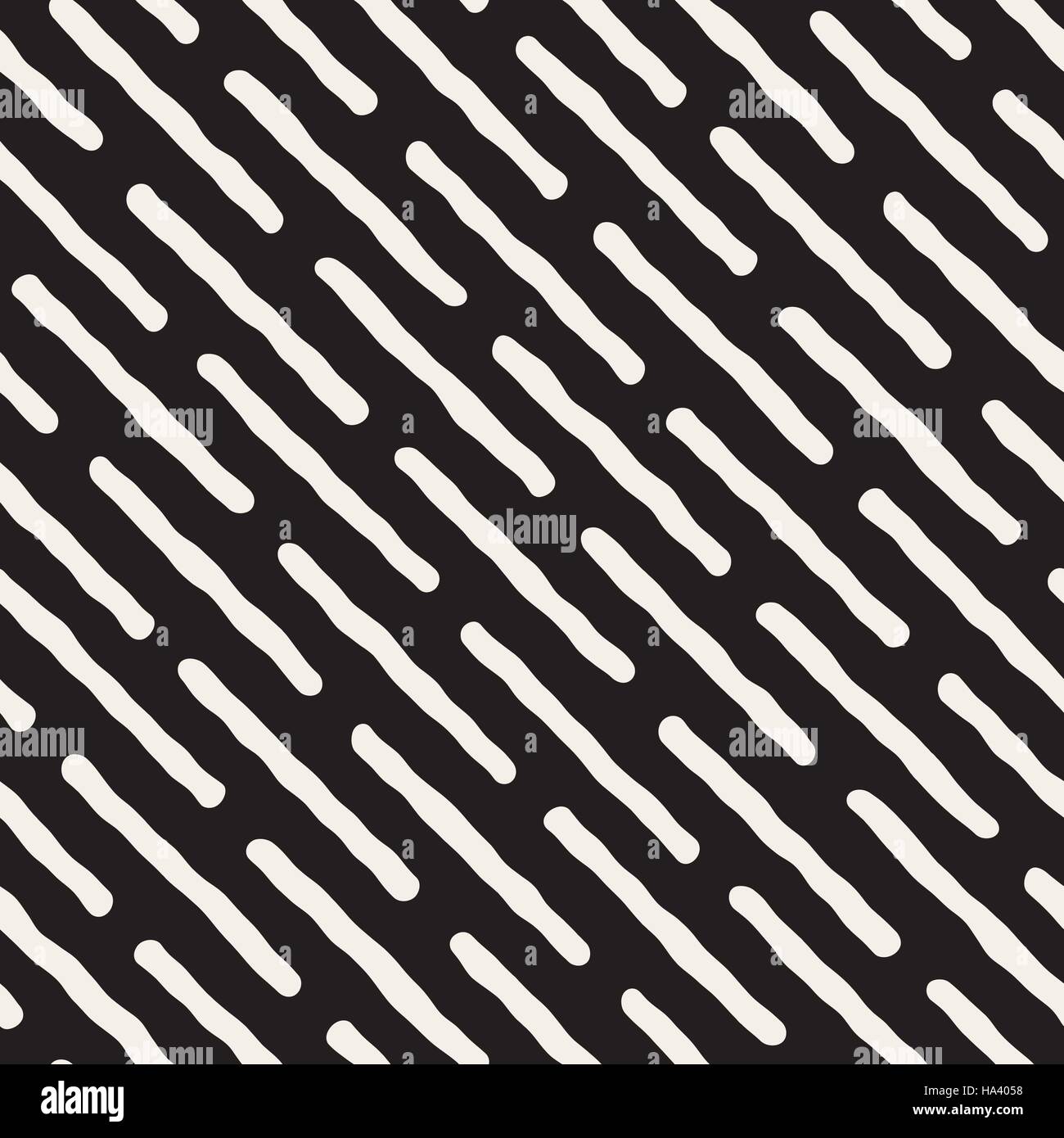 Seamless Vector noir et blanc motif de lignes diagonales Illustration de Vecteur