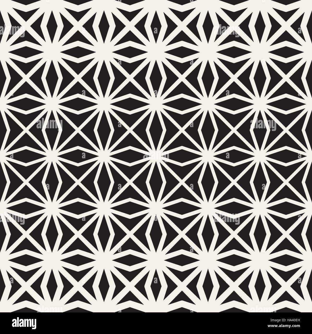 Seamless Vector Lignes noir et blanc motif géométrique Illustration de Vecteur