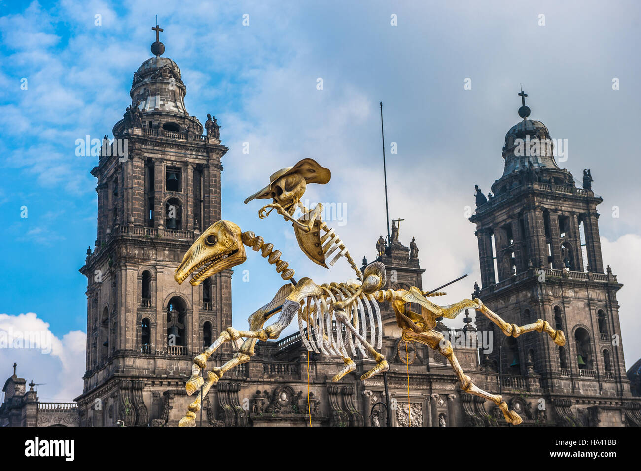 Le Jour des morts dans la ville de Mexico, Dia de los muertos Banque D'Images