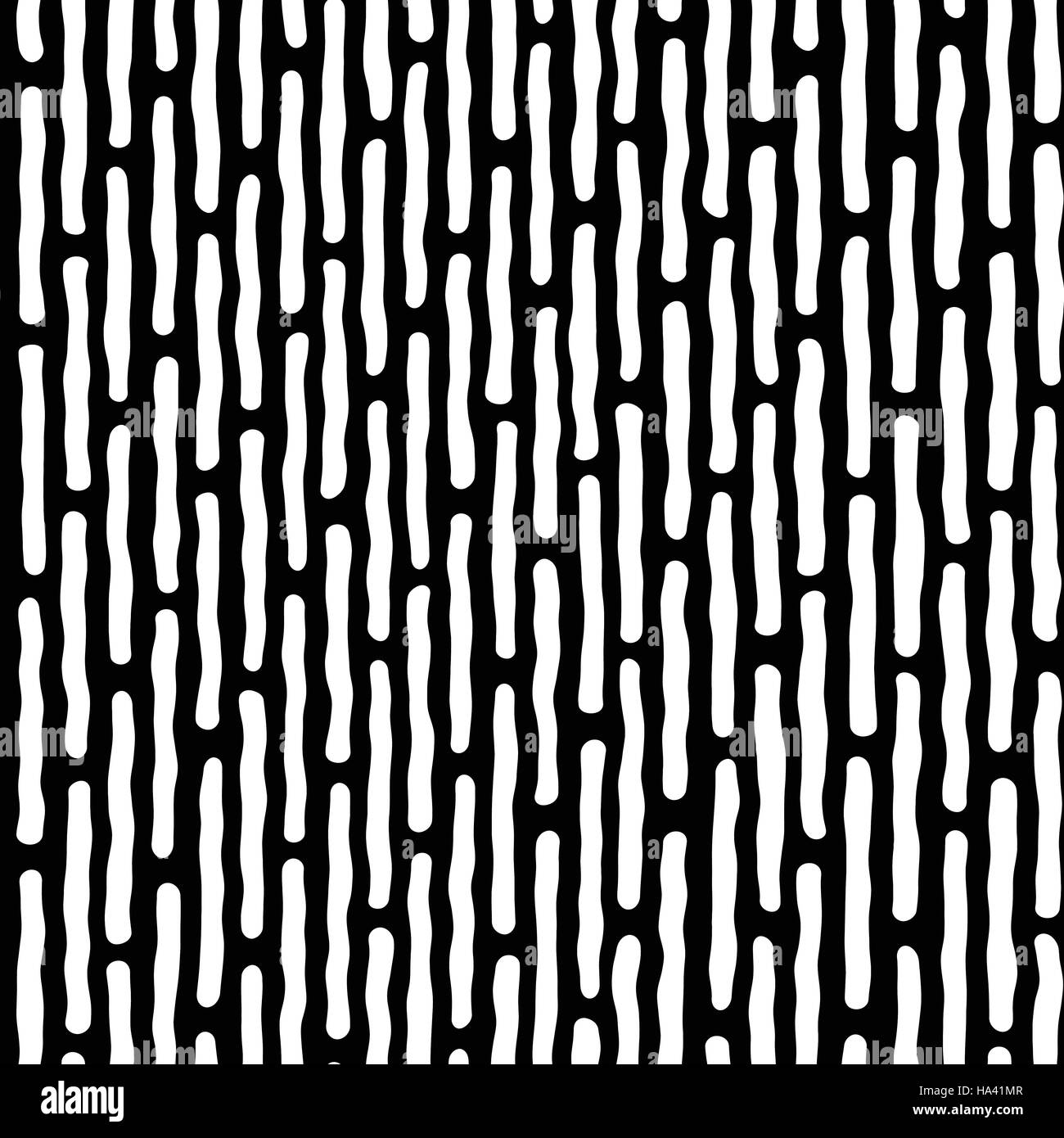 Seamless pattern dessiné à la main avec des lignes. Le noir et blanc texture background Illustration de Vecteur