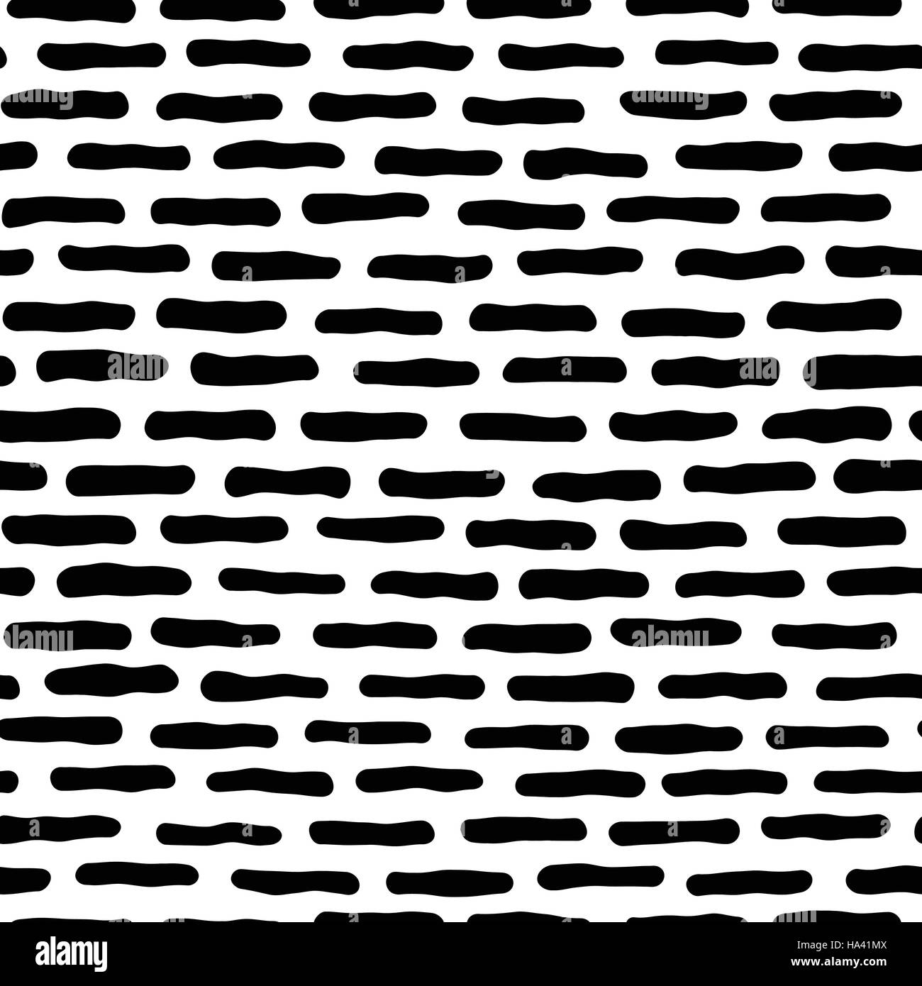 Seamless pattern dessiné à la main avec des lignes. Le noir et blanc texture background Illustration de Vecteur