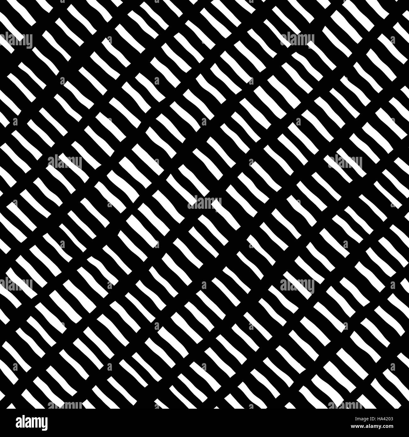 Seamless pattern dessiné à la main avec des lignes. Le noir et blanc texture background Illustration de Vecteur