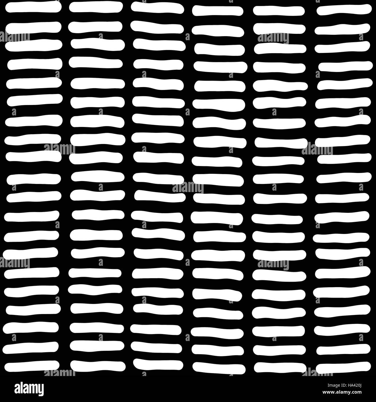 Seamless pattern dessiné à la main avec des lignes. Le noir et blanc texture background Illustration de Vecteur