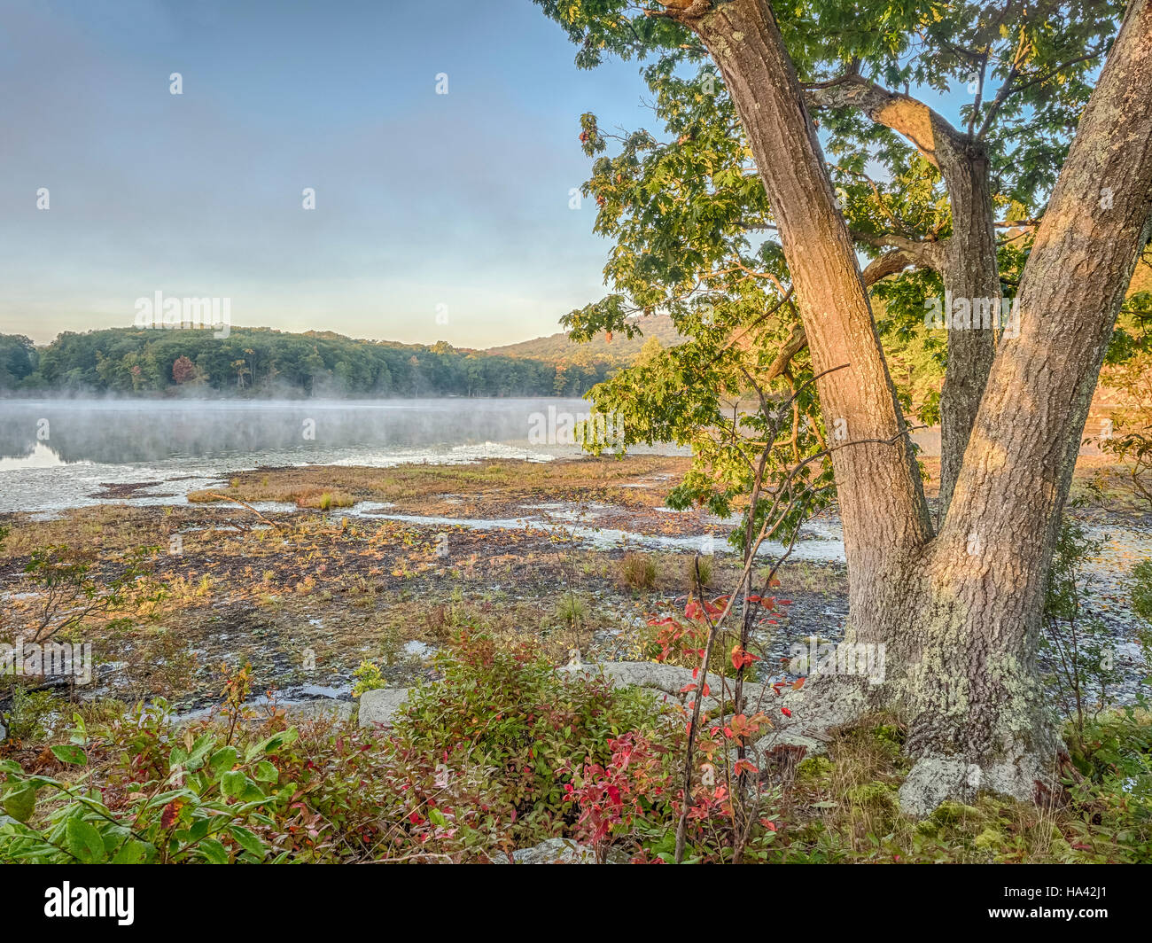Parc d'État Harriman, l'État de New York à l'automne par le lac beauté dans la nature Banque D'Images