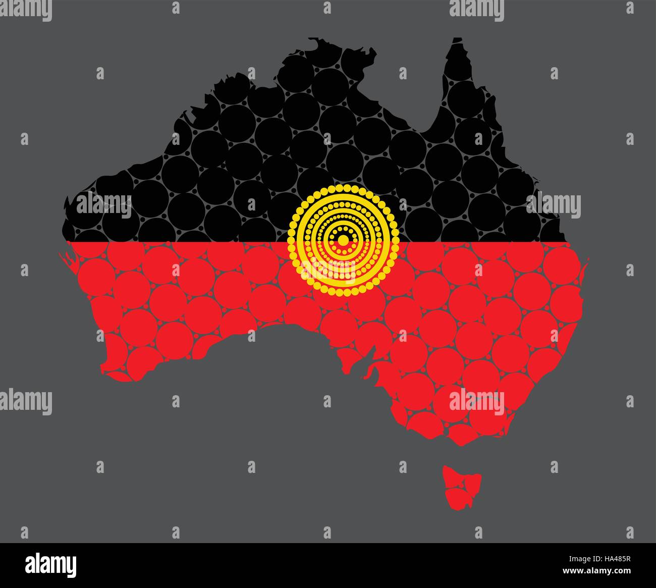 Carte de l'Australie. Vector illustration. Illustration de Vecteur