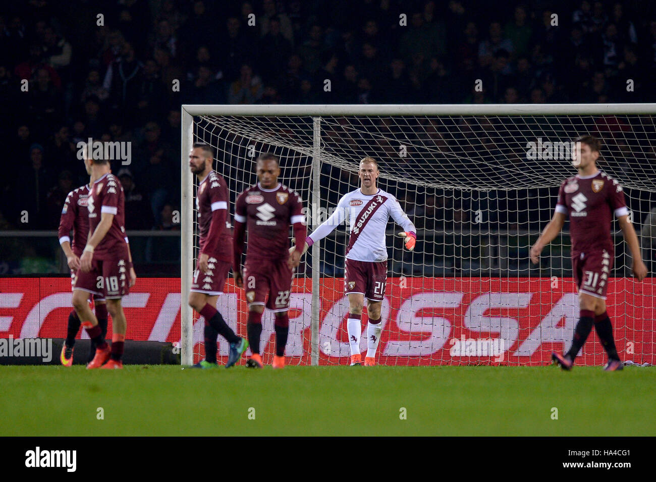 Turin, Italie.Joe Hart (# 21) de Torino FC au cours de la série de gestes d'un match de football entre Torino FC et AC ChievoVerona. Credit : Nicolò Campo/Alamy Live News Banque D'Images