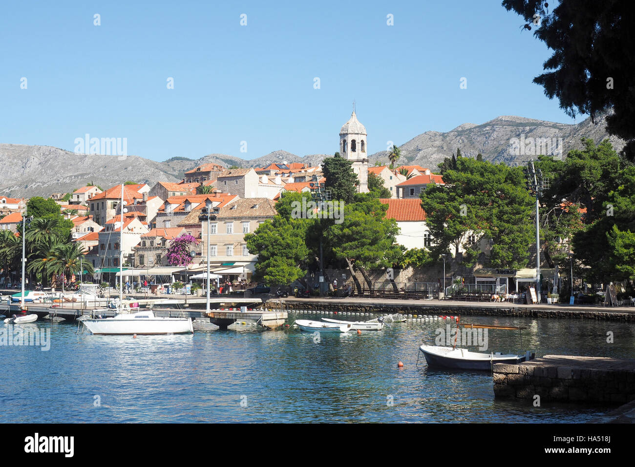 Cavtat, Croatie sur la côte Adriatique à 15 kilomètres (9 miles) au sud de Dubrovnik Banque D'Images