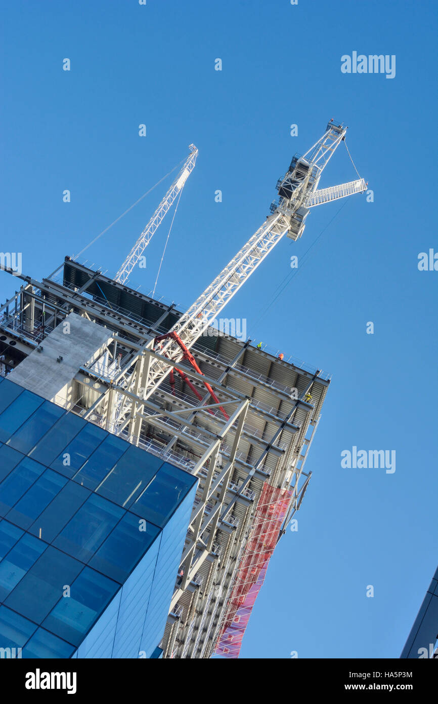 Construction de bureaux de grande hauteur à Manchester. Banque D'Images