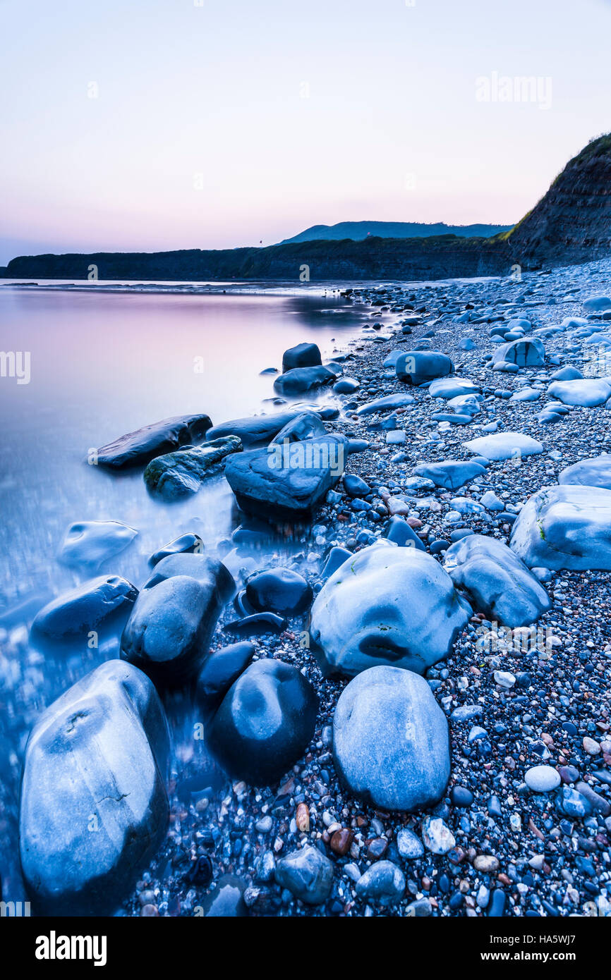 La baie de Kimmeridge, Dorset, England, UK. Banque D'Images