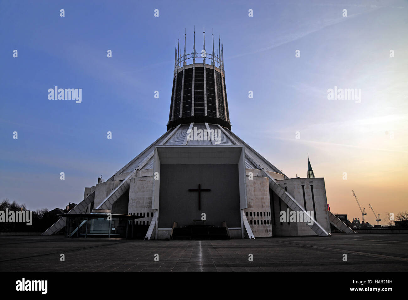 Extérieur de la Cathédrale Métropolitaine de Liverpool, Merseyside, Royaume-Uni Banque D'Images