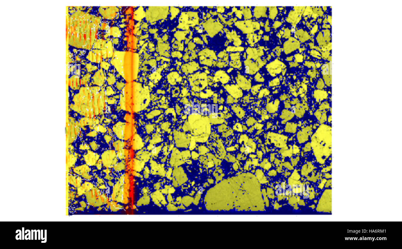 Losalamosnatlab 17315709275 Simulation d'une onde de choc qui traversent l'high explosive Banque D'Images