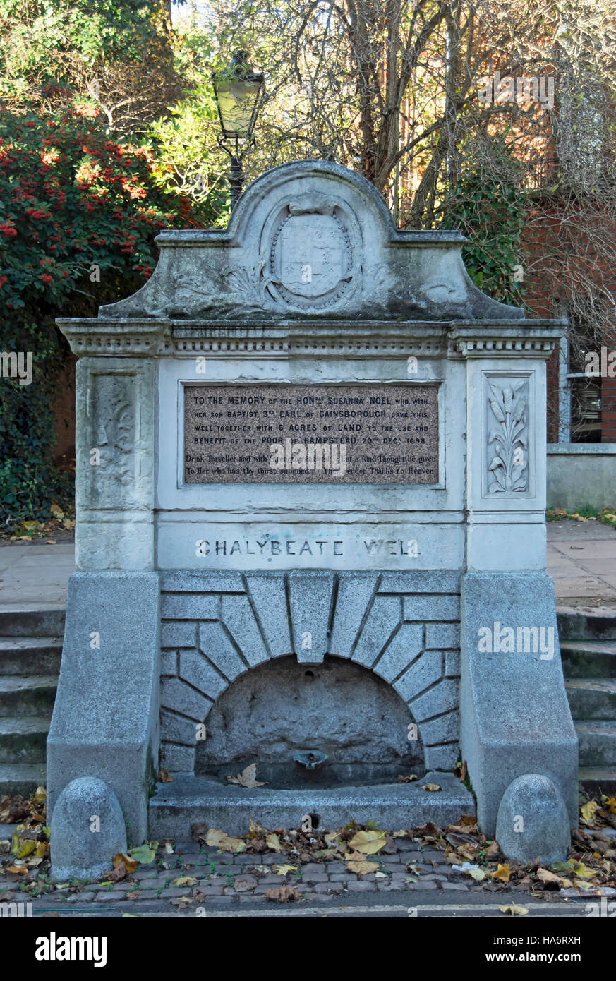 Bien chalybeate, Hampstead, Londres, Angleterre Banque D'Images