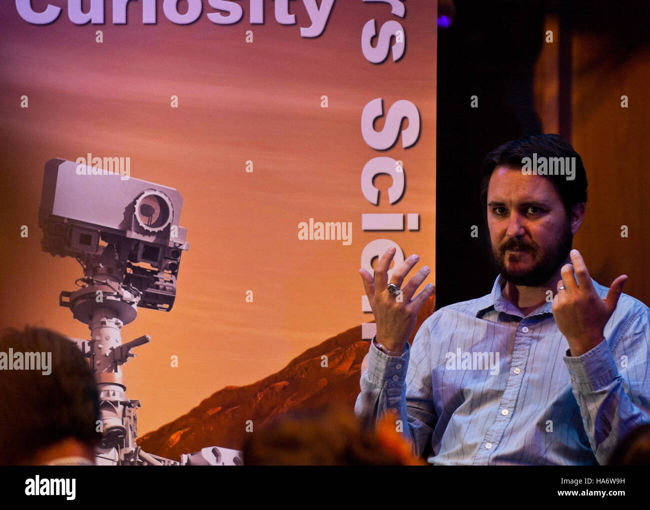 L'acteur Wil Wheaton collabore avec la communauté scientifique du laboratoire national de Los Alamos, soutenant les efforts visant à promouvoir la science, l'innovation et l'éducation dans le domaine de la technologie et de la recherche. Banque D'Images