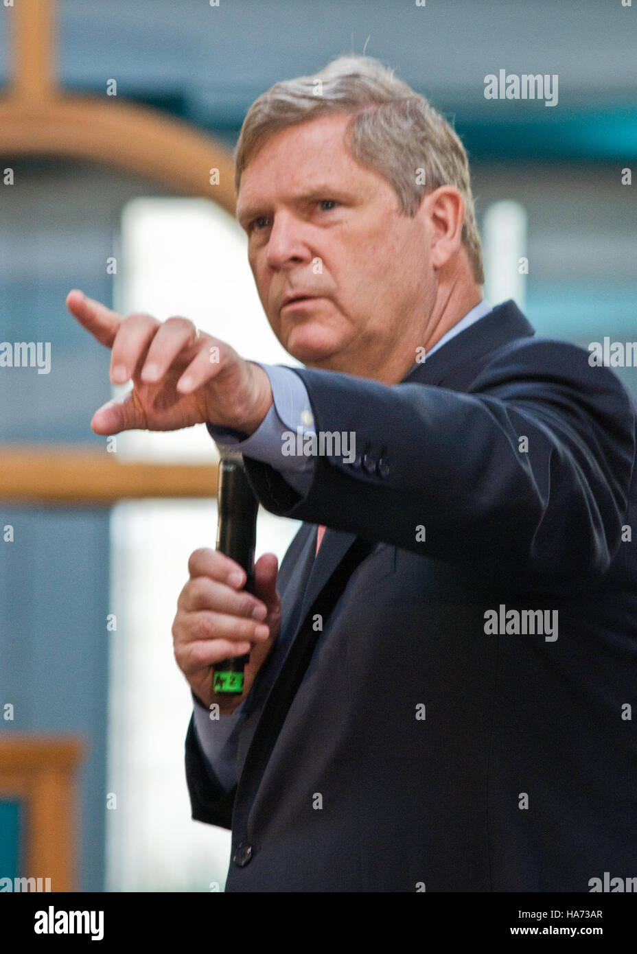Cette photographie montre la cafétéria dans le bâtiment sud du département de l'Agriculture des États-Unis à Washington, D.C. lors d'une réunion à laquelle assistait le secrétaire Tom Vilsack. Banque D'Images