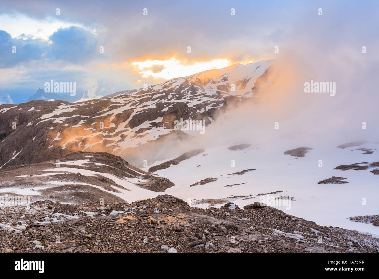 Cols alpins, Italie Banque D'Images