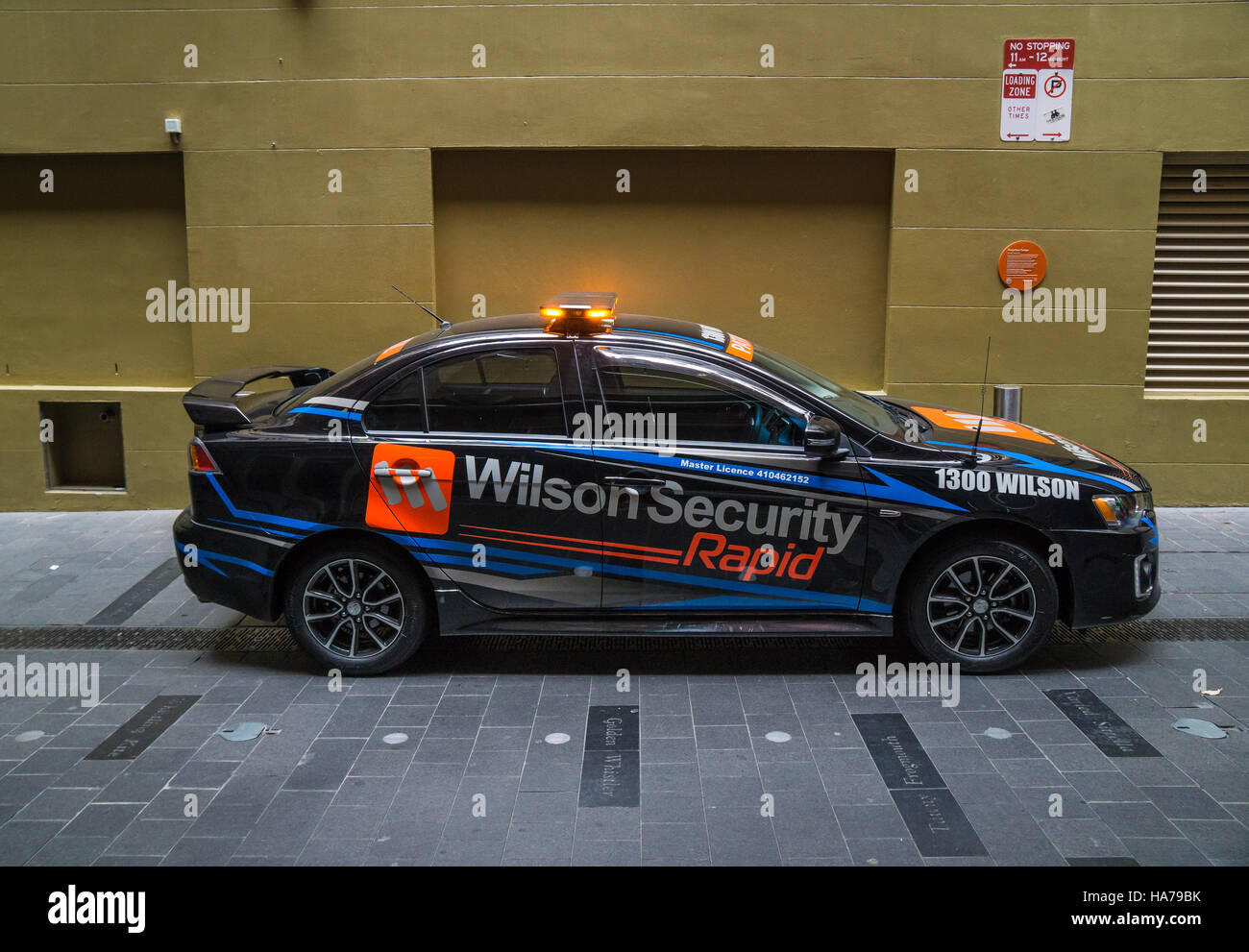 Une voiture d'intervention de sécurité Wilson à Sydney Banque D'Images