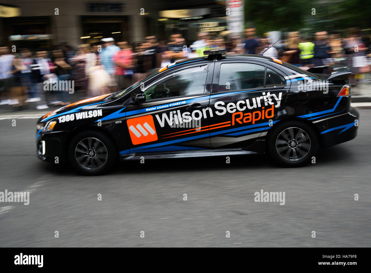 Une voiture d'intervention de sécurité Wilson à Sydney Banque D'Images
