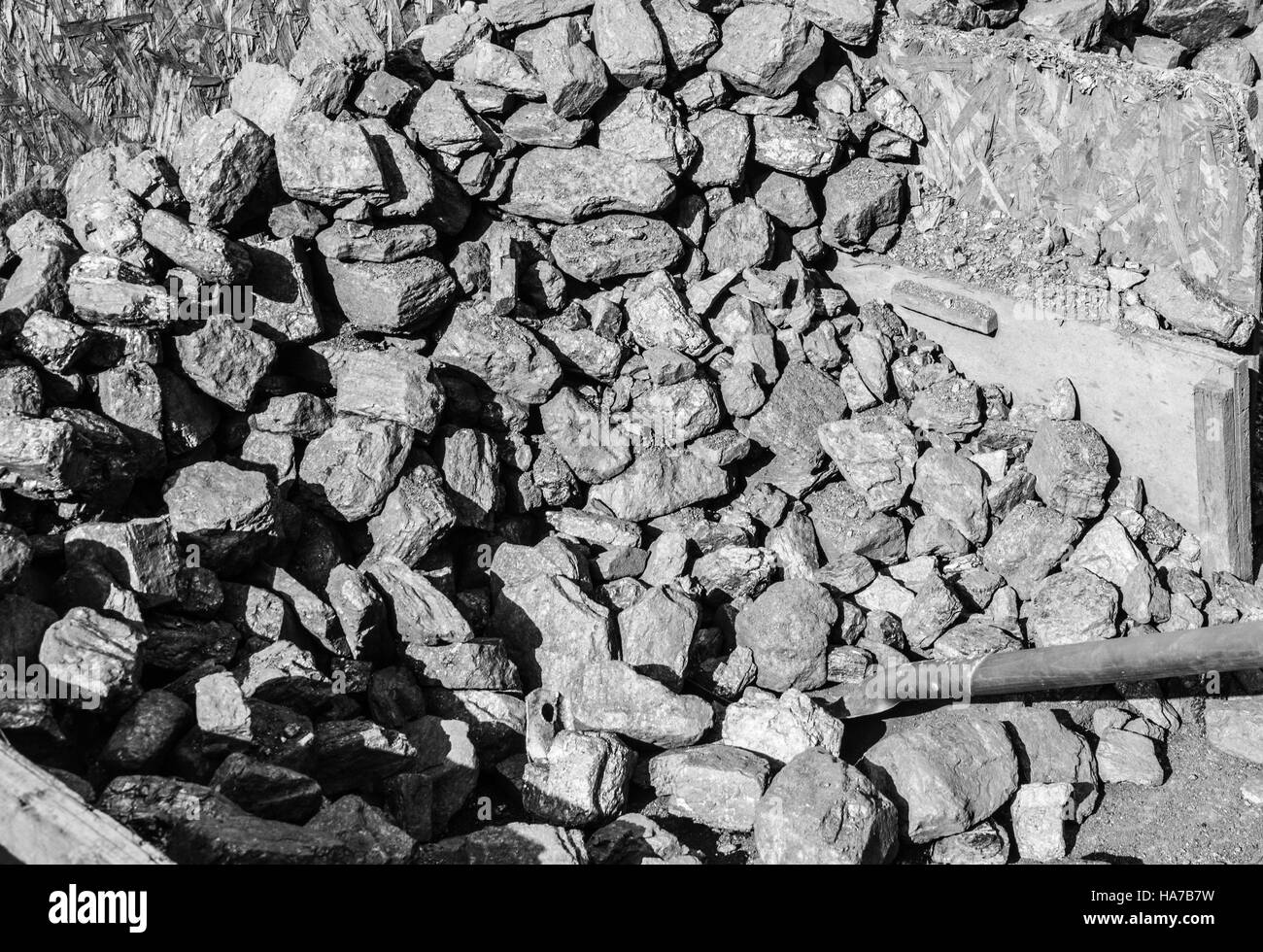 Charbon dans une pile à combustible fossile Ray Boswell Banque D'Images