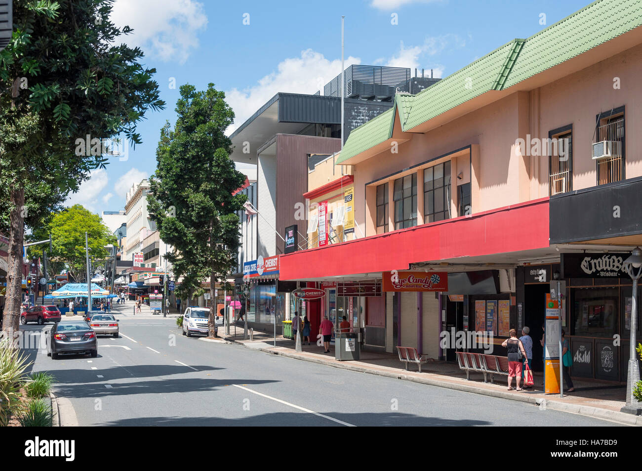 Brunswick Street, Fortitude Valley, Brisbane, Queensland, Australie Banque D'Images