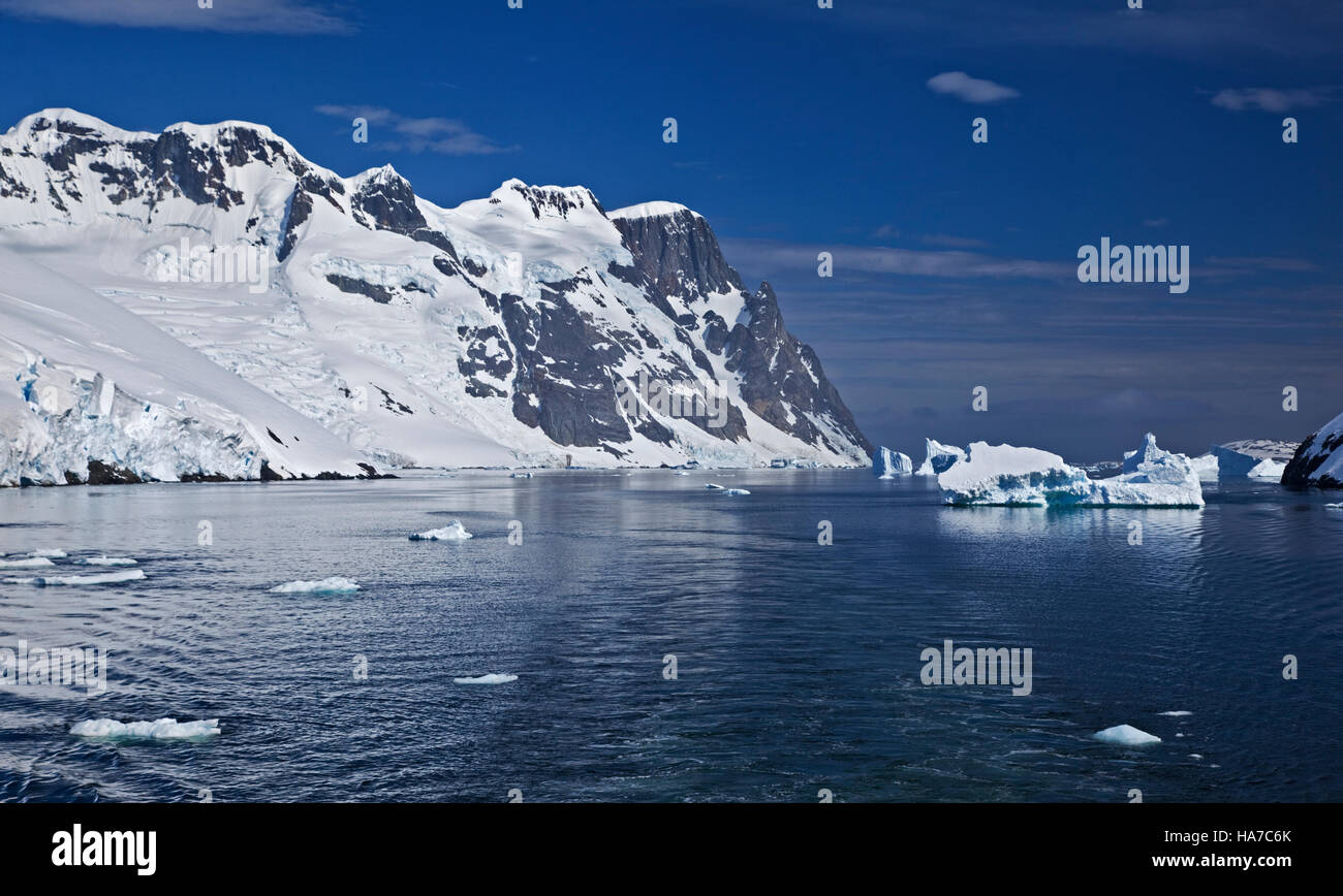 Canal Lemaire, Péninsule Antarctique Banque D'Images