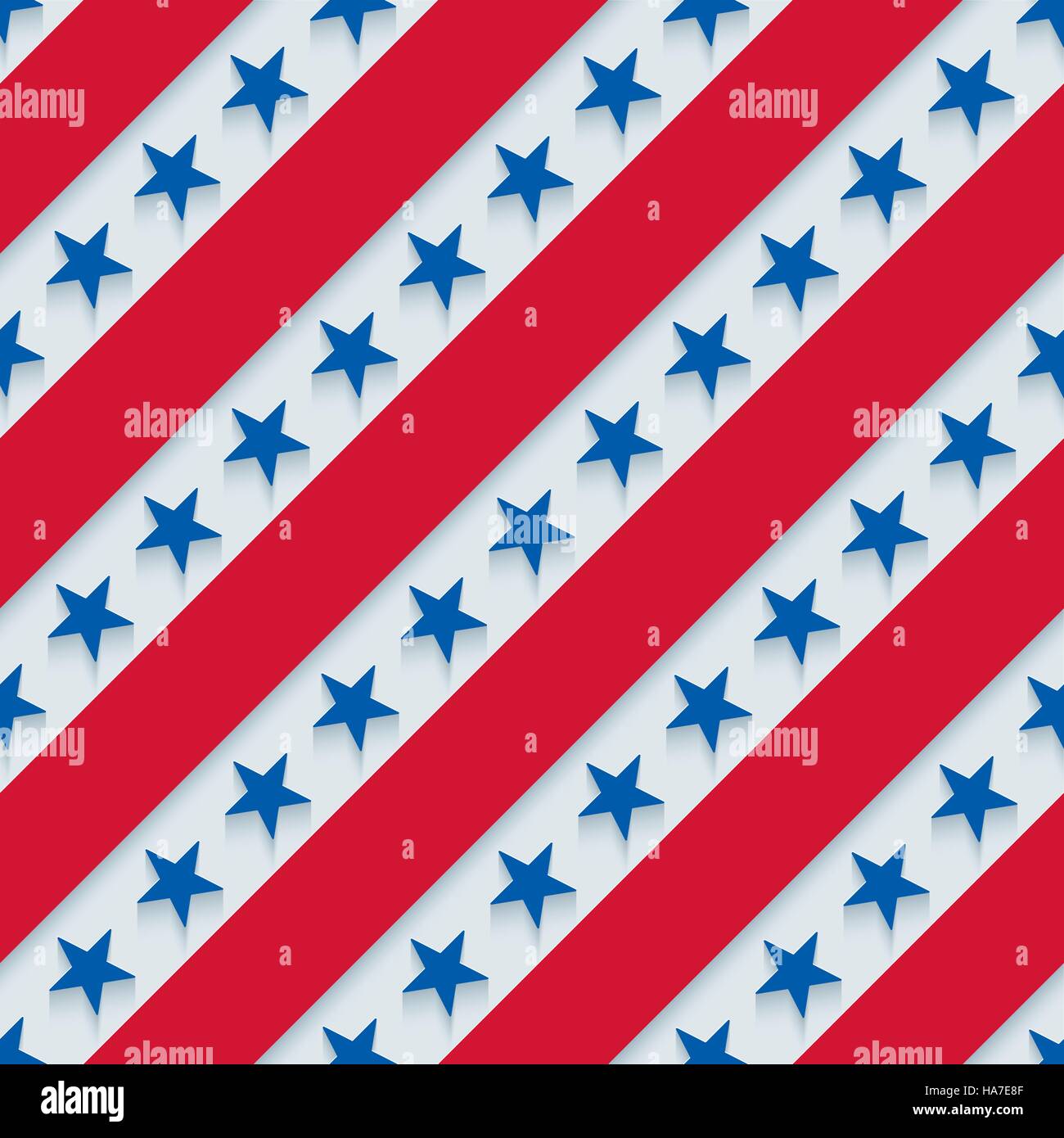 Stars and Stripes pattern patriotique américain. Arrière-plan transparent. Vector EPS10. Illustration de Vecteur