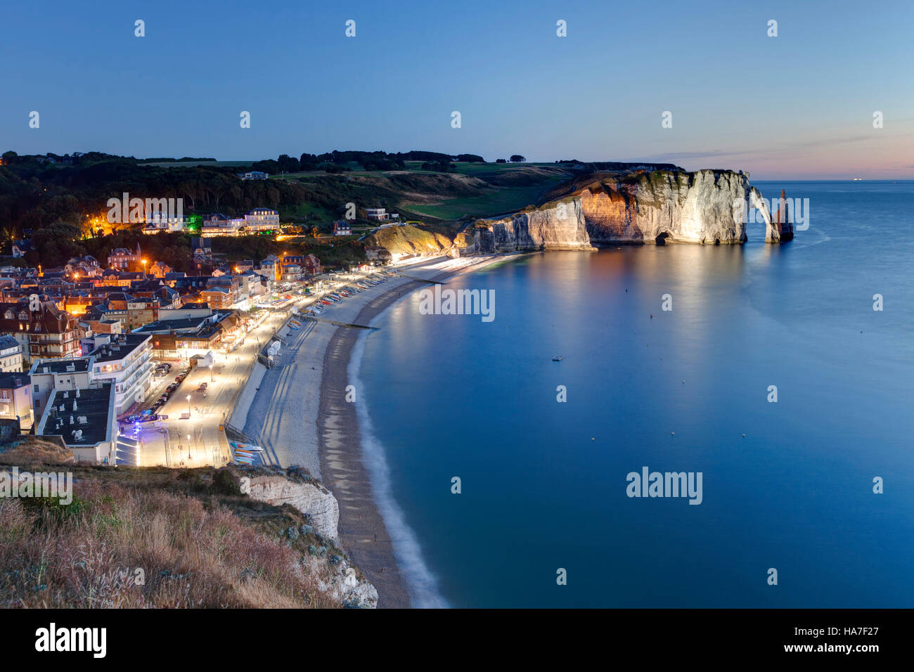 Etretat (nord de la France) Banque D'Images