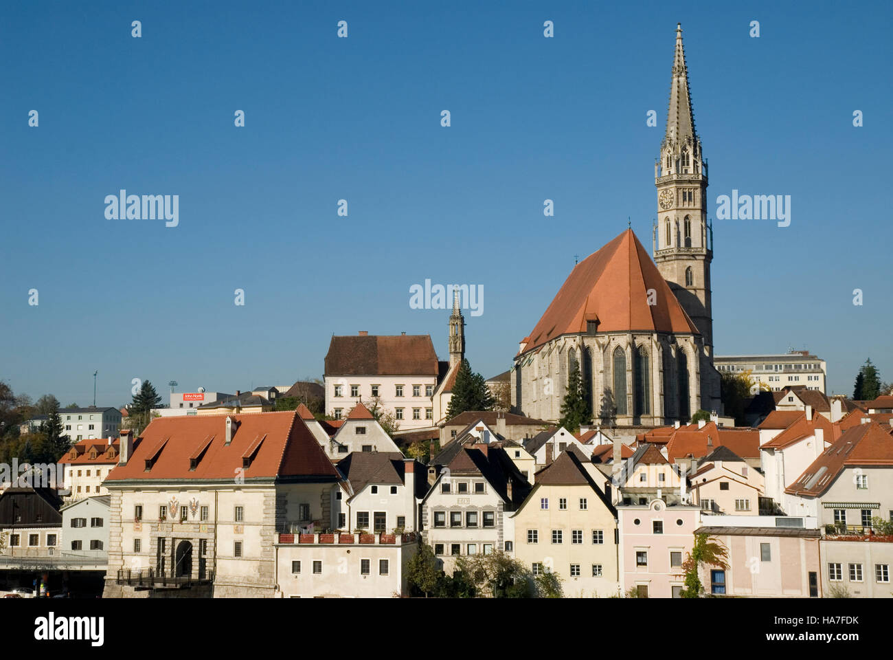 Église Stadtpfarrkirche à Steyr, Haute Autriche, Autriche, Europe Banque D'Images