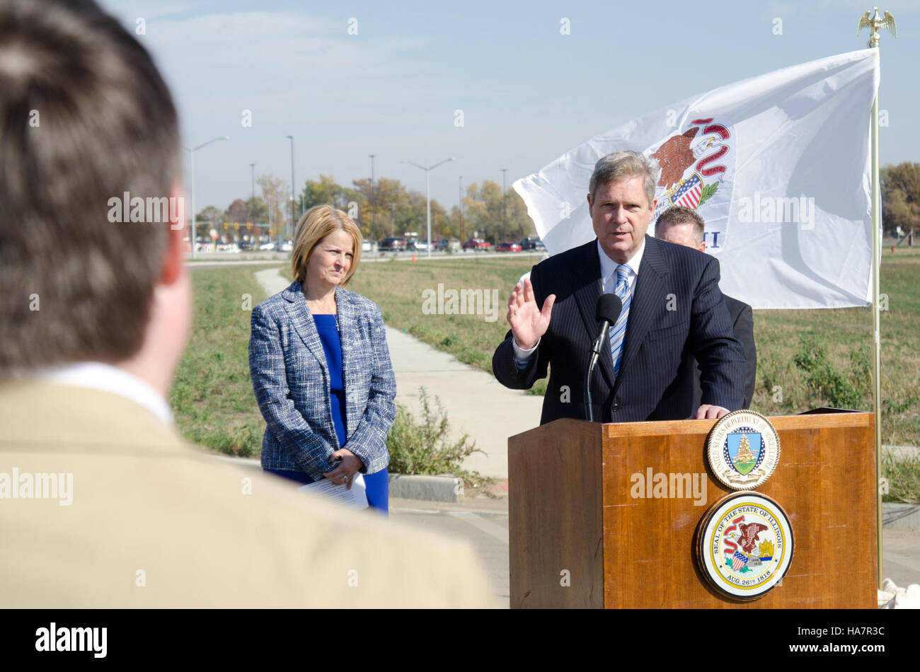 Un événement du Département de l'Agriculture des États-Unis discutant de l'American Jobs Act et de son impact sur le développement agricole, en mettant l'accent sur la création d'emplois, la croissance économique et les initiatives politiques. Banque D'Images