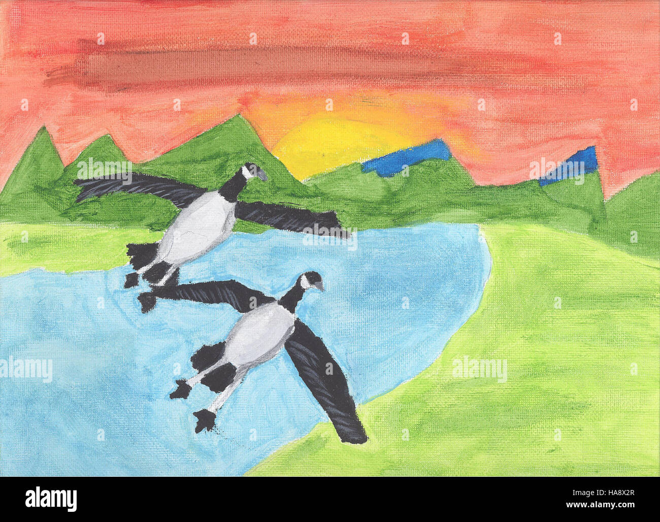 Le Groupe 2 de Vanessa Sylvester a remporté la troisième place dans un concours de parcs nationaux pour sa gérance environnementale et son engagement à préserver les écosystèmes et la biodiversité du parc. Banque D'Images