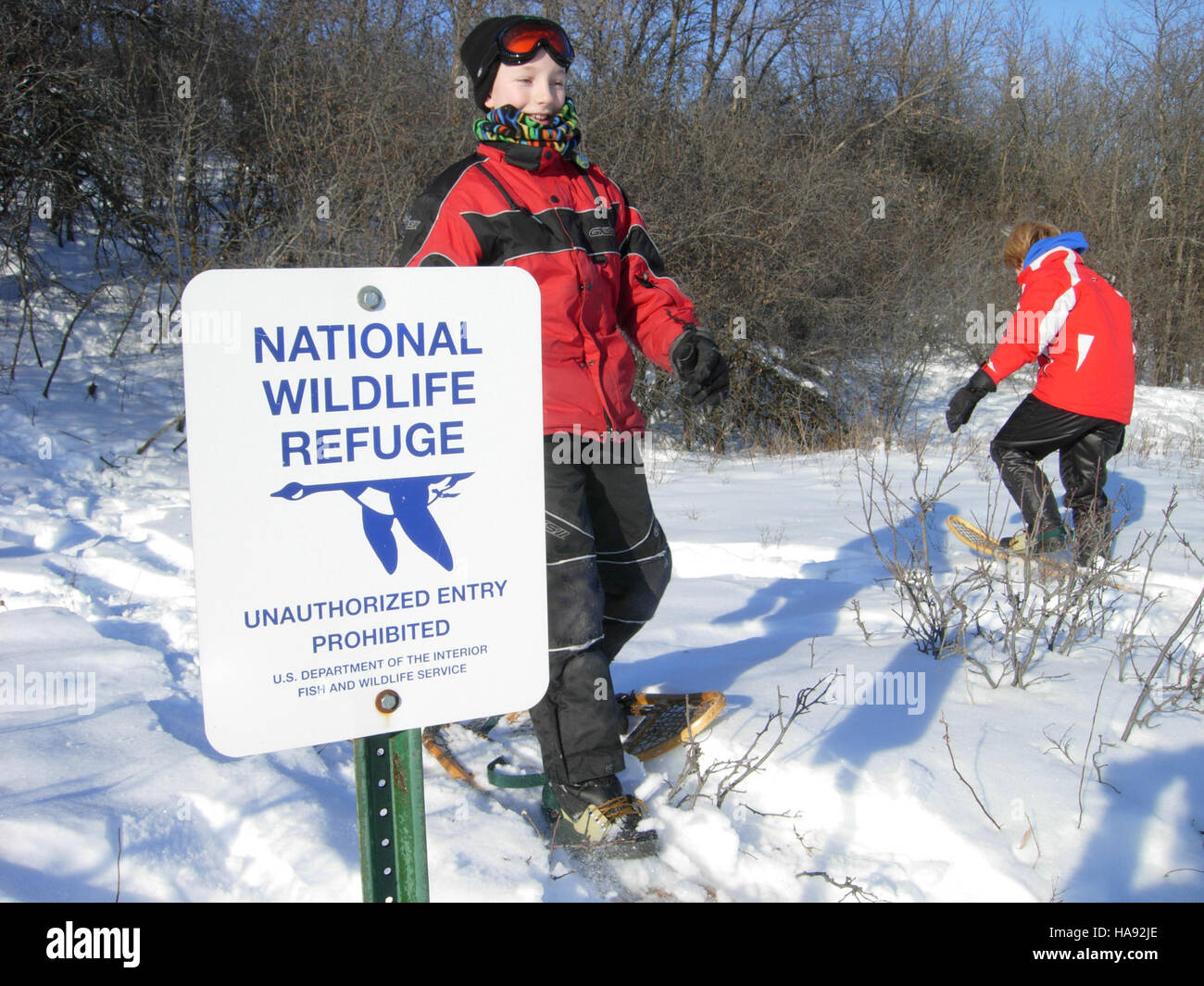 Usfwsmtnprairie 5404465207 Let's Go Raquette¡ Jan 29, 2011 Banque D'Images