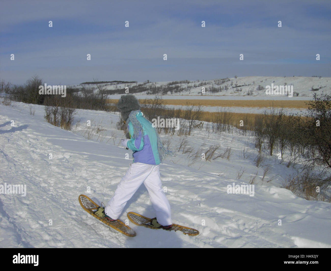 Usfwsmtnprairie 5405151720 Let's Go Raquette¡ Jan 29, 2011 Banque D'Images