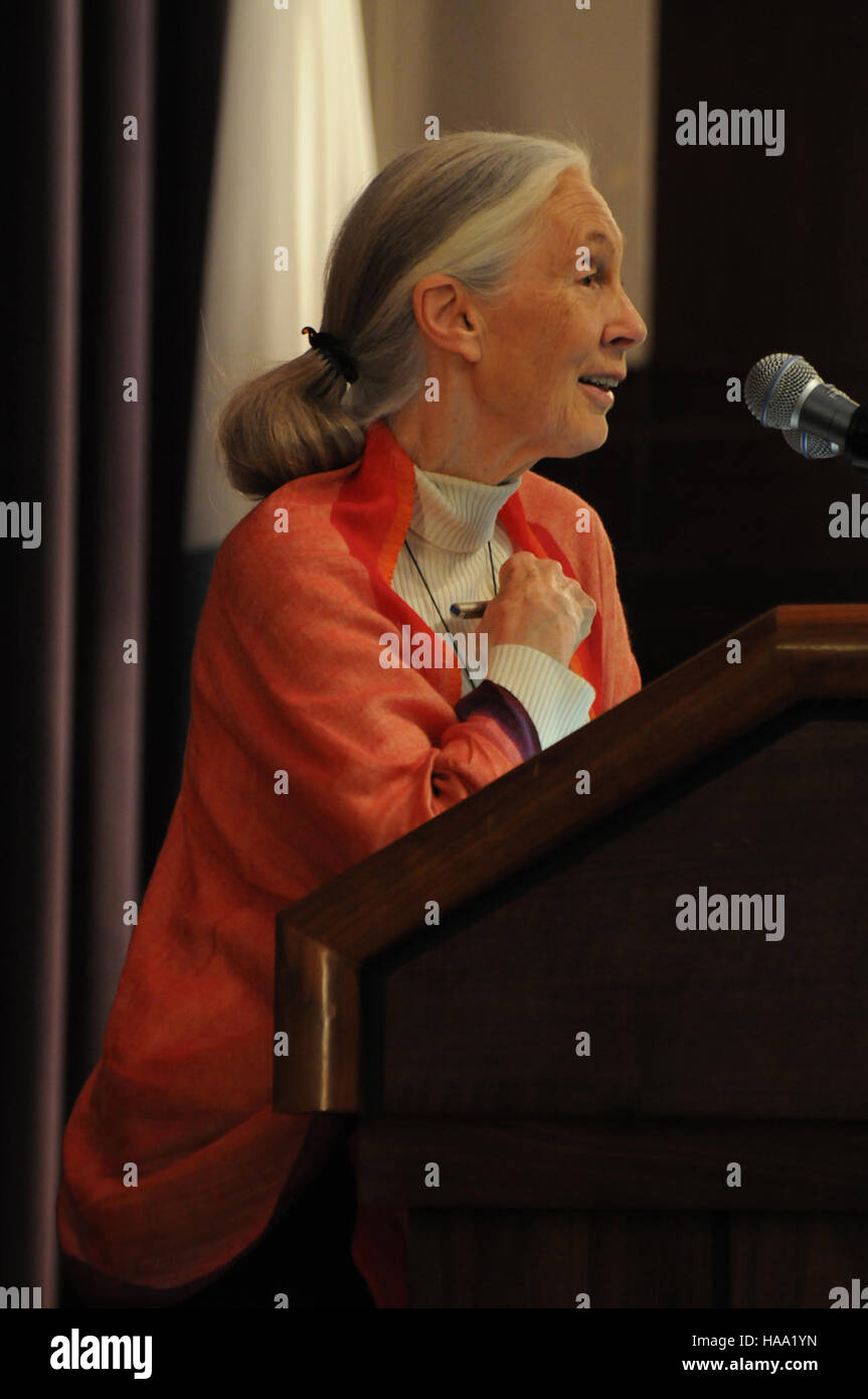 Usinterior 4113326418 Le 13 novembre 2009, le Dr Jane Goodall conférences dans le département de l'intérieur Banque D'Images