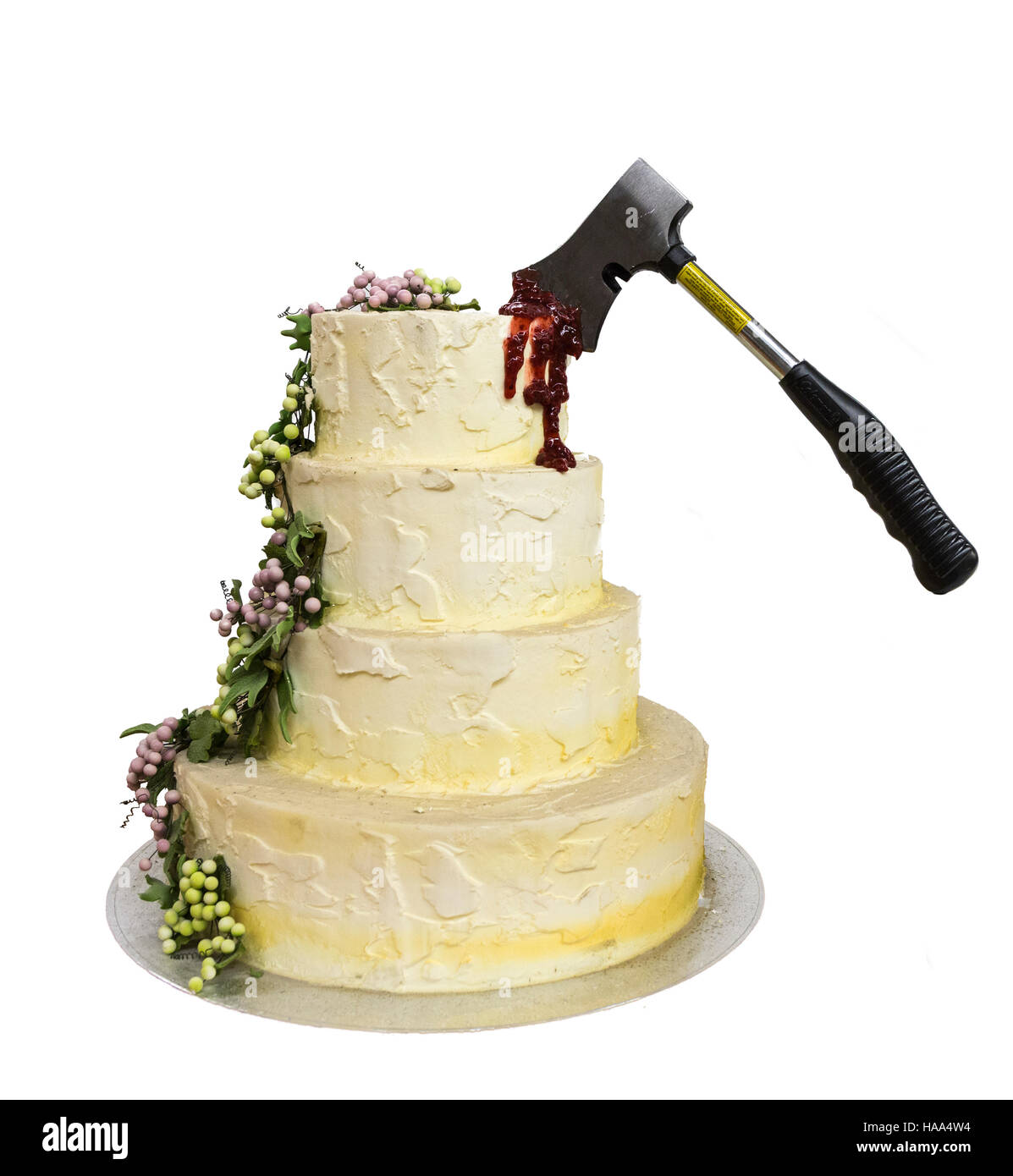 Gâteau de mariage axd Banque D'Images
