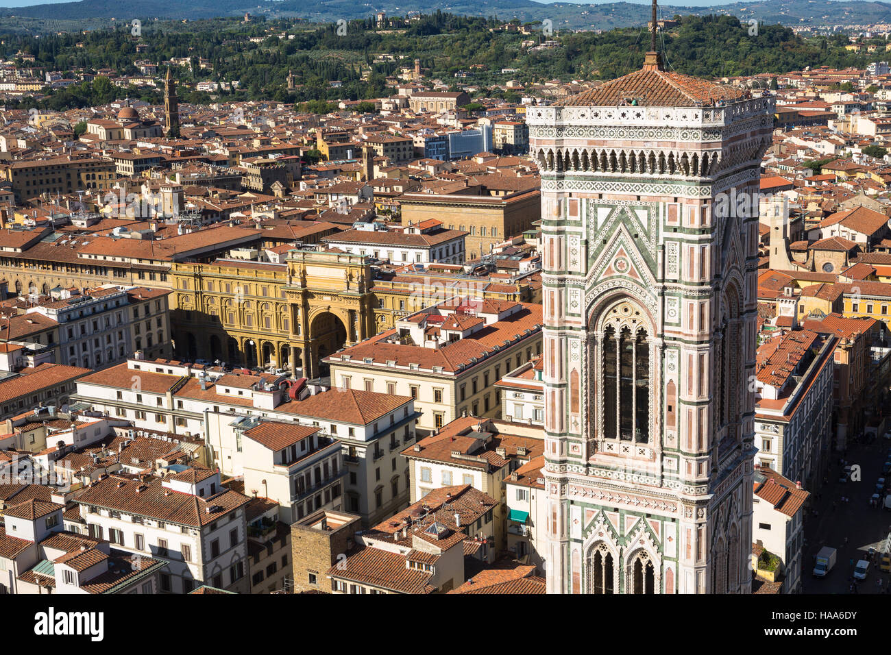 Florence Bell Tower - Giotto's Campanile Banque D'Images