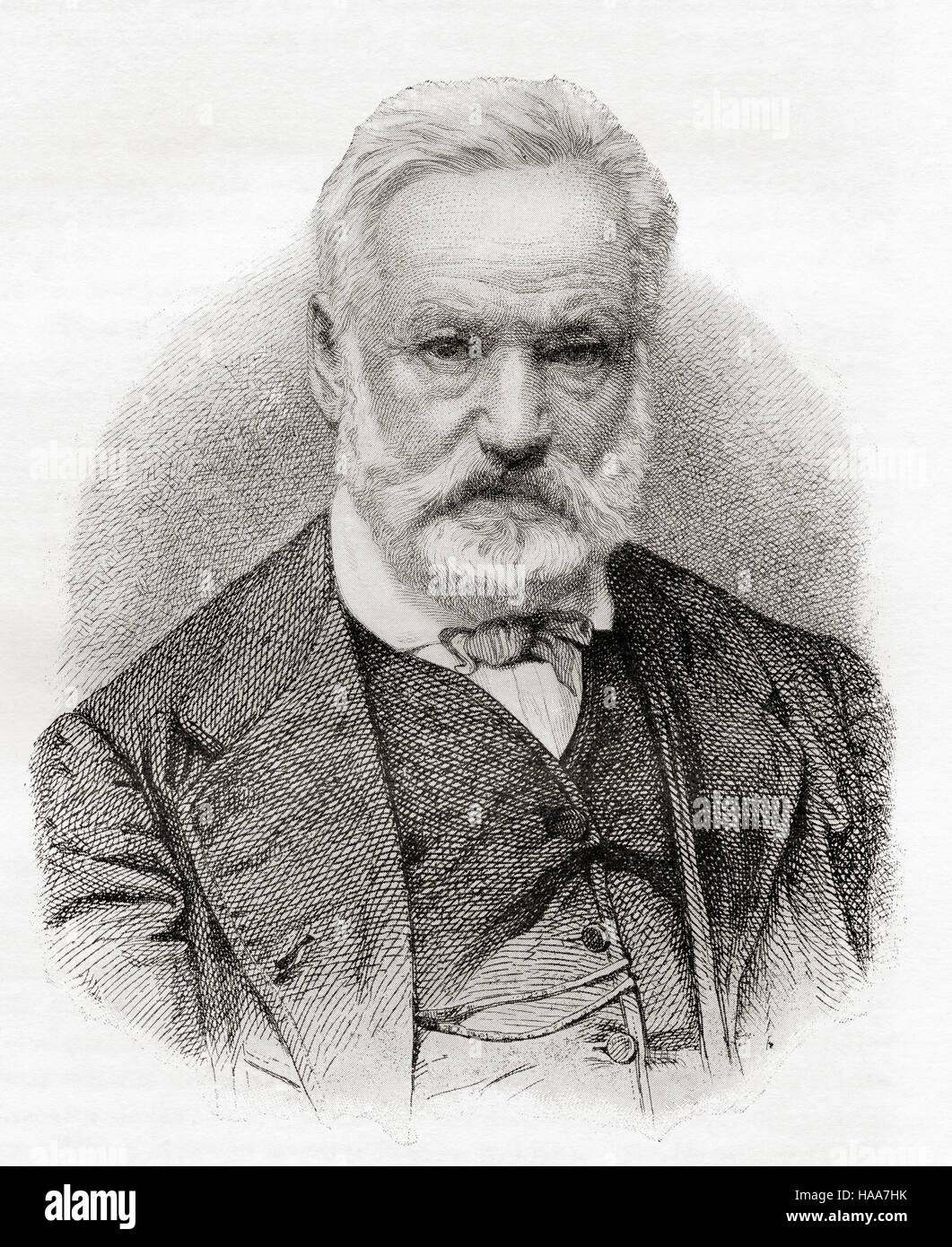 Victor Marie Hugo, 1802 - 1885. Poète, romancier, dramaturge et du mouvement romantique. Banque D'Images